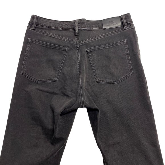 LAUREN RALPH LAUREN JEANS WOMENS 12 HIGH RISE STRAIGHT STRETCH SKINNY BLACK - Picture 4 of 12